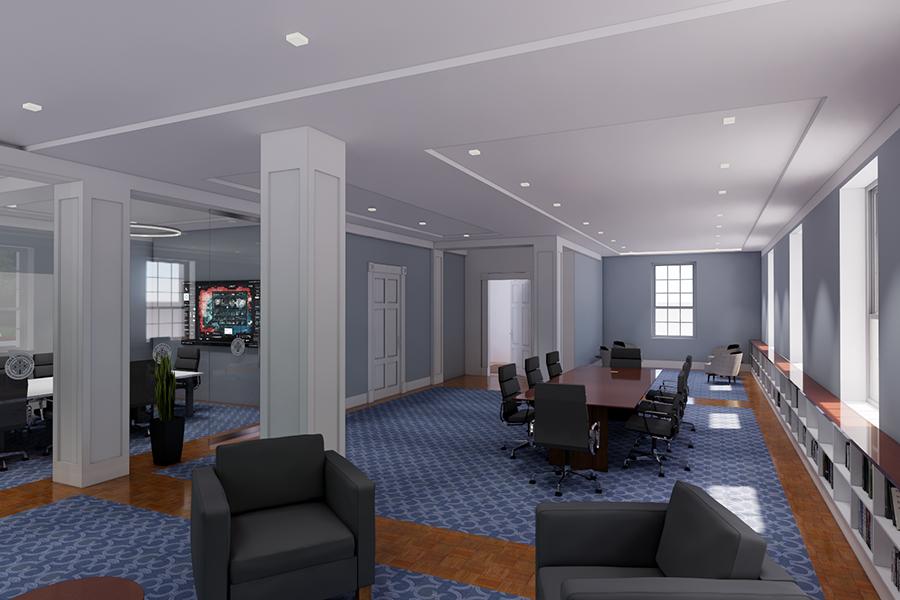Artist rendering of the Teaching and Learning Hub.