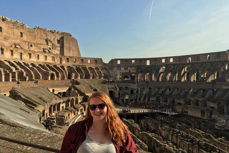 An Iona study at the Colosseum in Rome, Italy.
