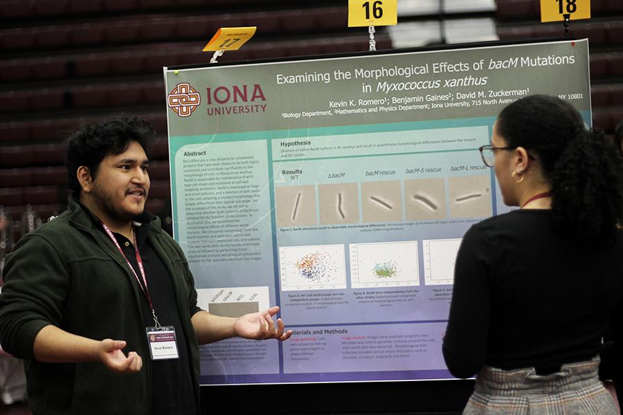 A chemistry poster at the 2023 Iona Scholars Day.
