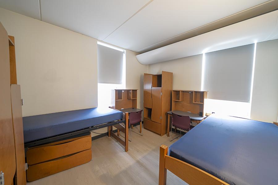 A dorm room in North Hall.