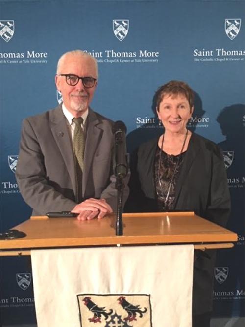 Br. Kevin Cawley and Sr. Kathleen Deignan present at Yale University.
