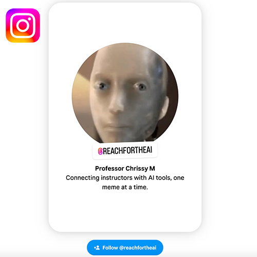Reach for the AI Instagram Logo