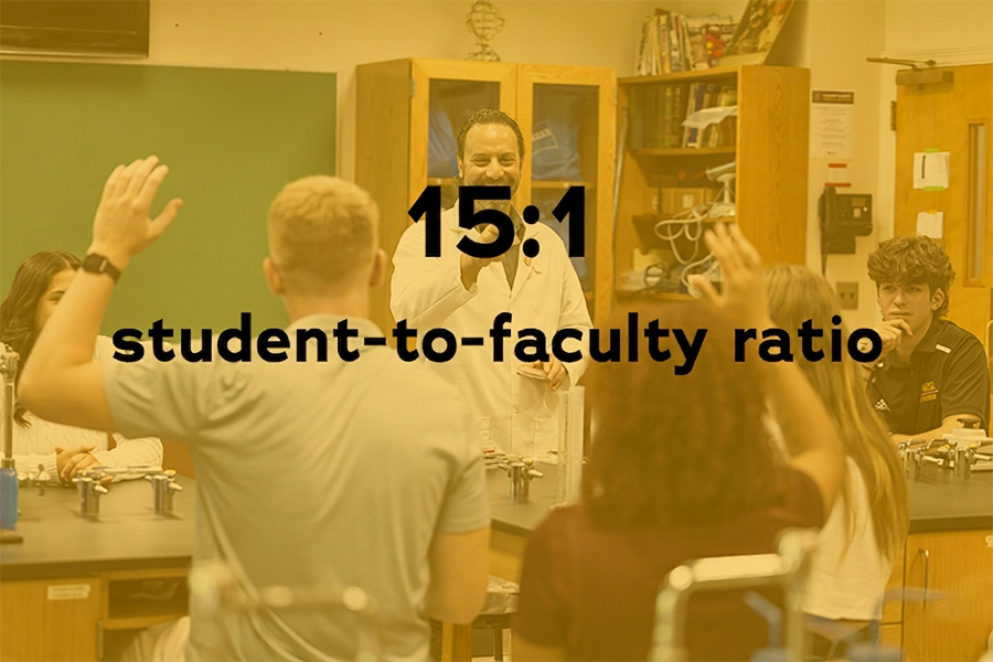 Iona University has a 15 to 1 faculty student ratio.