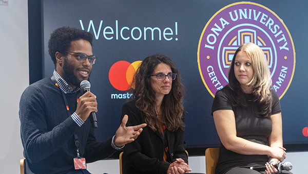 Iona students are given networking opportunities such as field visits to Mastercard.