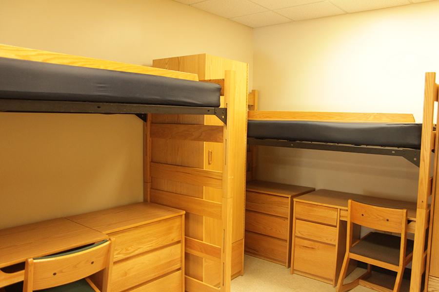 Bunk beds at Rice Hall.