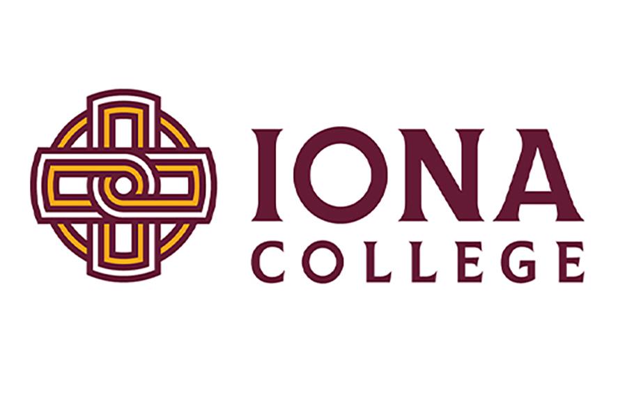 The Iona College logo and text.