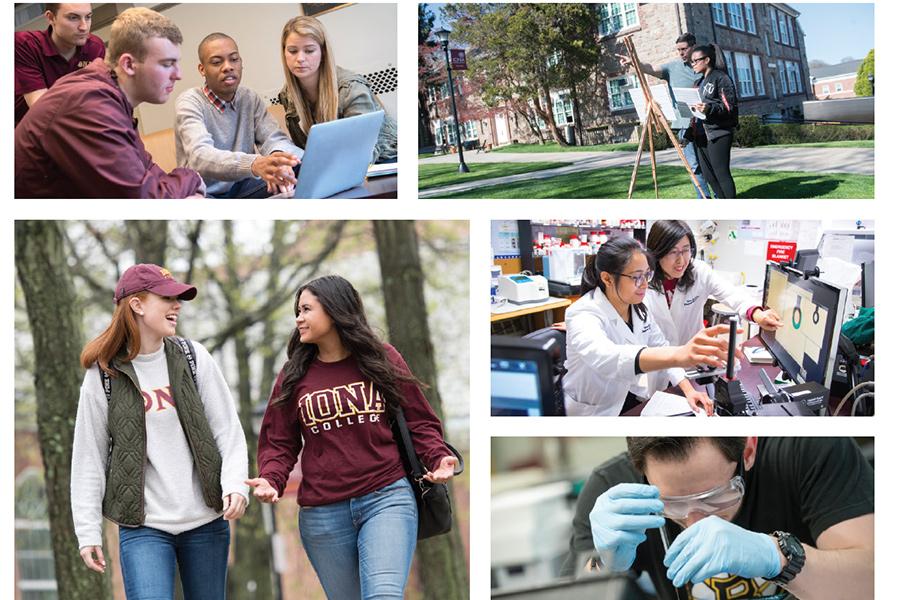 Montage of photos displaying proper emotion guide for Iona standards.