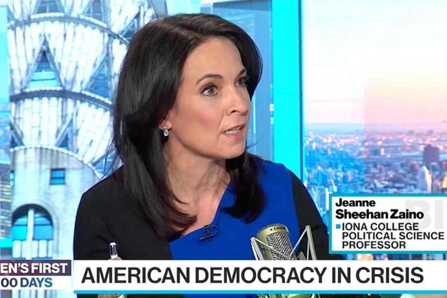 Dr. Jeanne Zaino, Professor of Political Science at Iona University, appears on Bloomberg television.