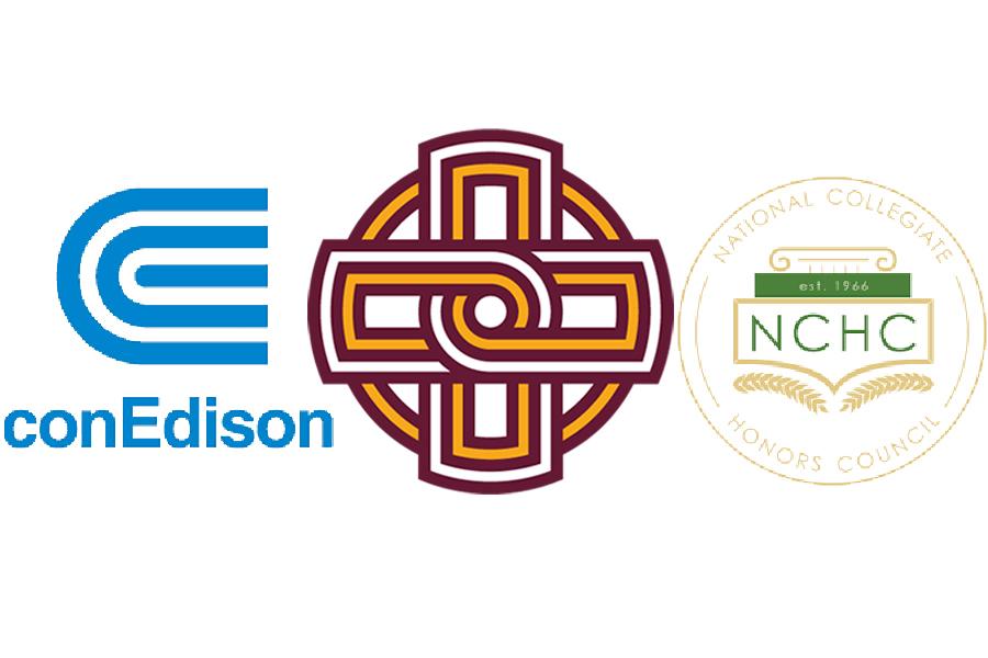 Con Ed, Iona University and National Honors Logos