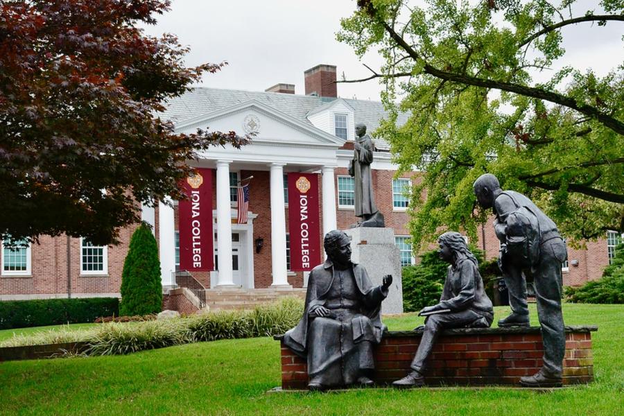Iona College Campus Statues
