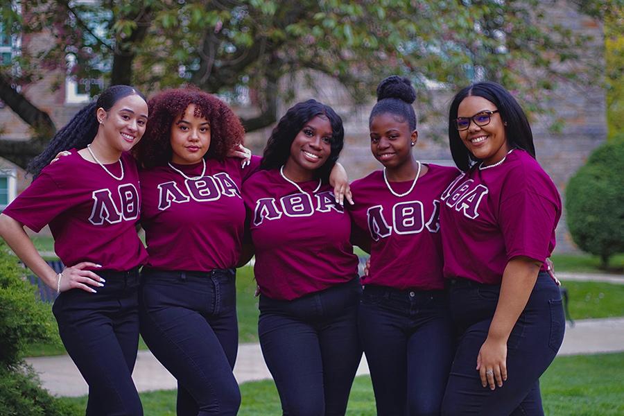 The Lambda Theta Alpha executive board for 2021-22.