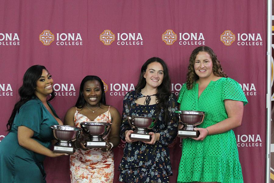 Gael Awards: Chyanne Blakey '22, Courthney Liza Normil '22, Katie Feeney '22, Maeve Ellen Wydan '22. 