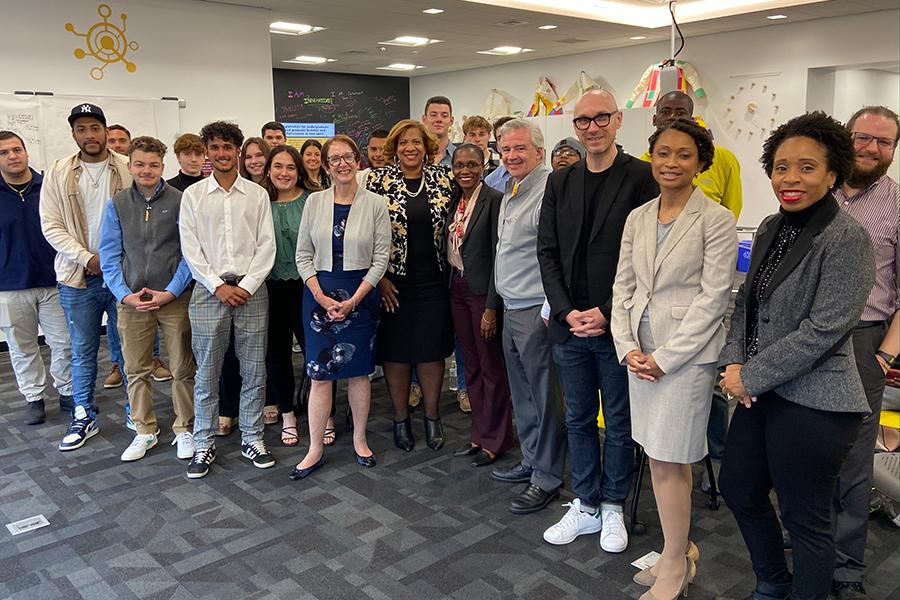 Iona University and members from Mount Vernon and the Business Council of Westchester’s Westchester Innovation Network (WIN).