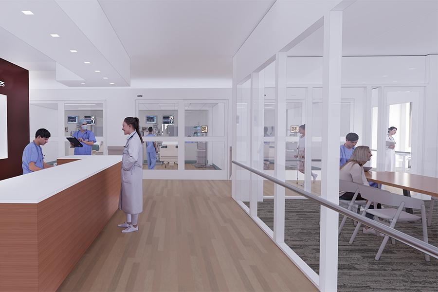 The NYP simulation center artist rendering.