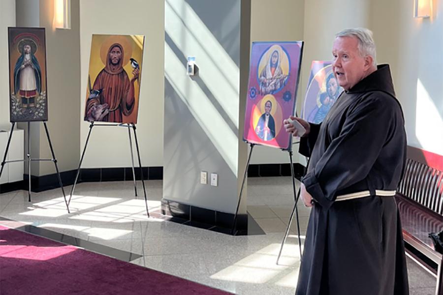 Blessing of Icons in Ryan Atrium