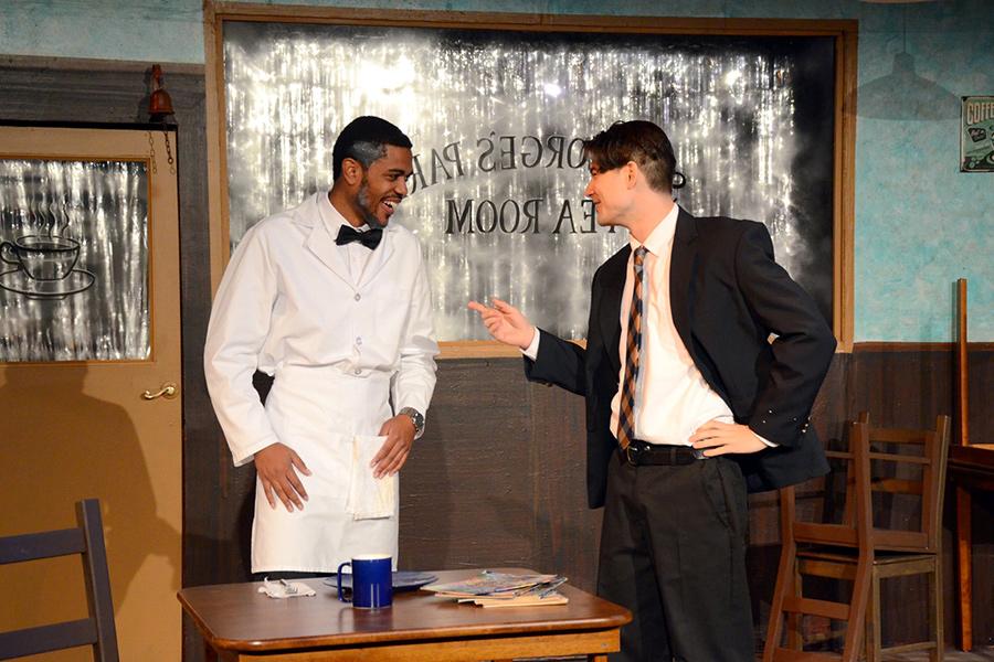 Sam and Hally talk in "Master Harold" .... and the boys by Athol Fugard.