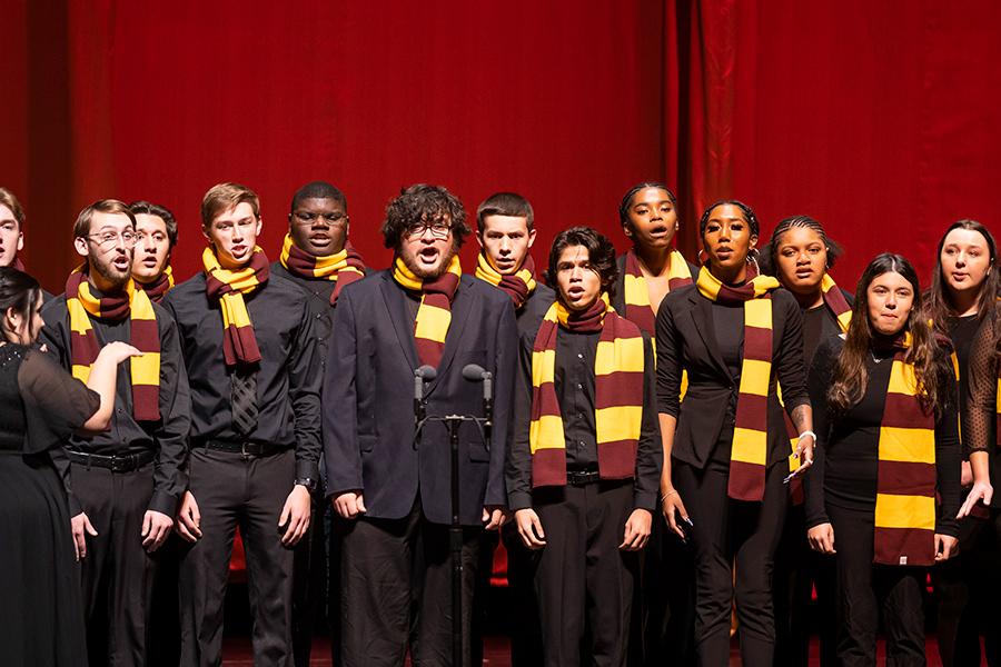 The Iona singers at Radio City Music hall.