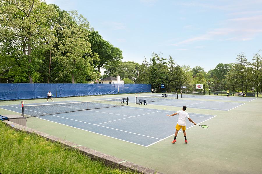 Tennis courts in Bronxville.
