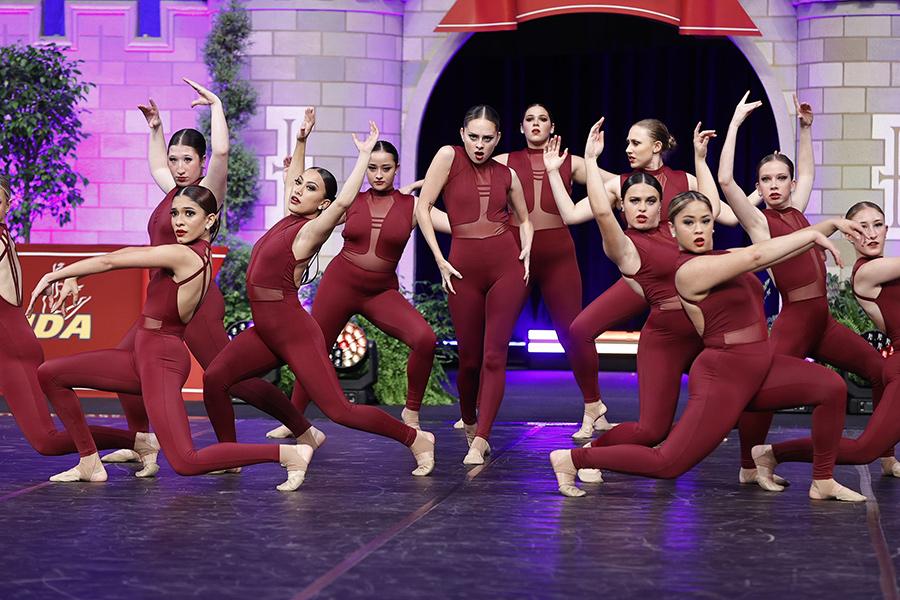 The dance team perform at the nationals in Orlando, Florida.