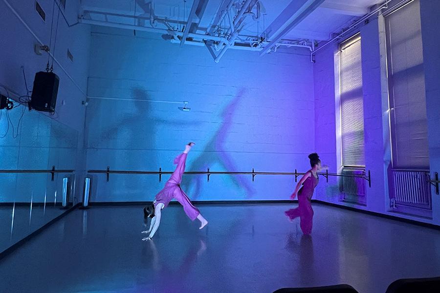 Iona dancers at a conference at NYU.