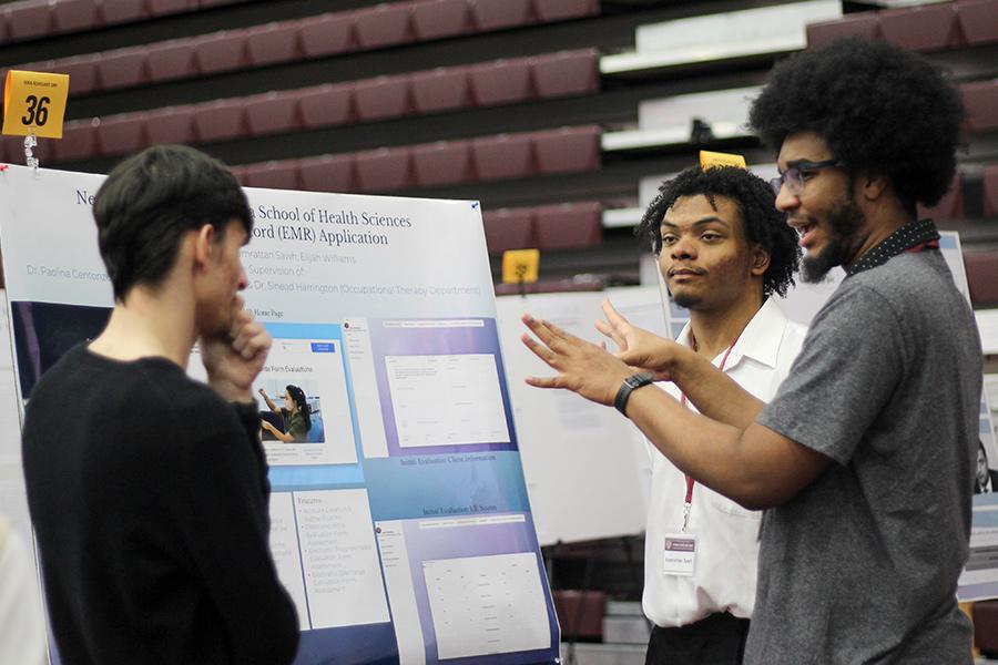 A presentation on a health app for Iona Scholars Day.