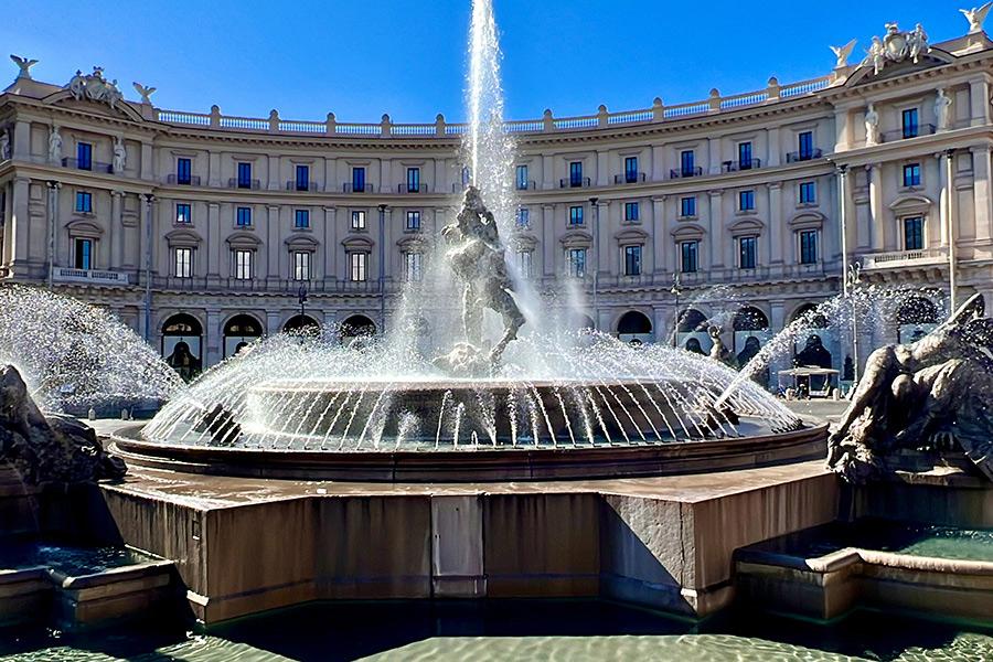 A fountain in Italy.