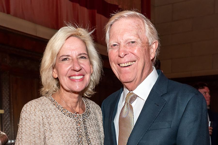 Iona University Trustee Karen D. Seitz '84 and Dick Gephardt, former United States congressman. 