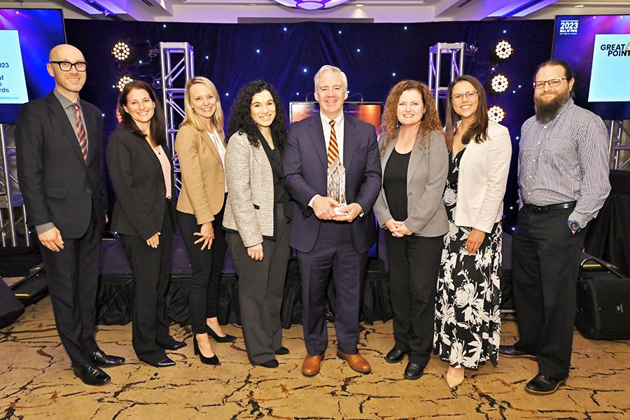 President Carey with members of Iona University leadership.