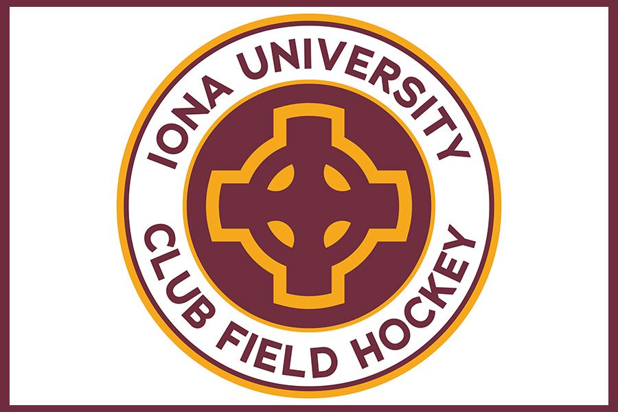Club sports logo for field hockey.