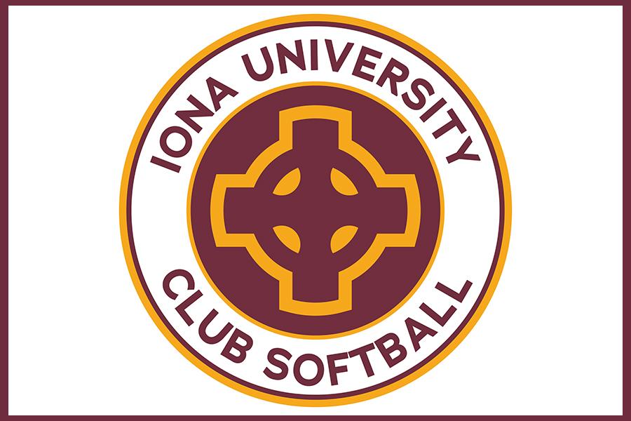 Club sports logo for softball.