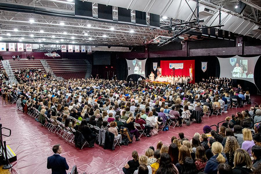 An aerial view of the 2023 Archdiocese Spirituality Day.