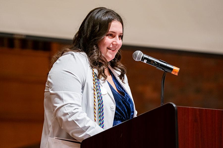 Speaker at Iona University Nursing Students Pinning ceremony