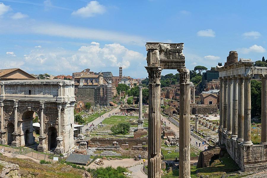 The Roman Forum.