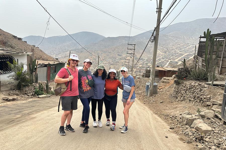 Students in a mountain village in Peru.