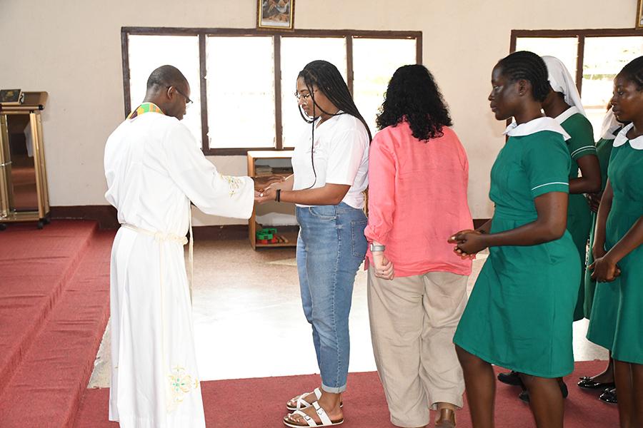 Blessing of the Hands ceremony for the first-year nursing students.