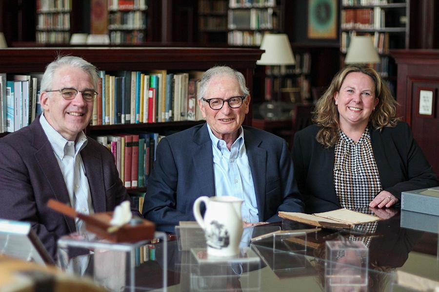 President Carey, Sid Lapidus and Tricia Mulligan