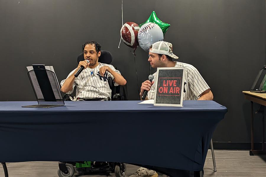 The sports broadcast at the CPW talent showcase.