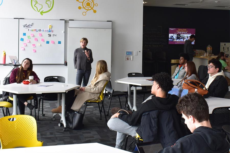 Students attending the Storytelling Workshop