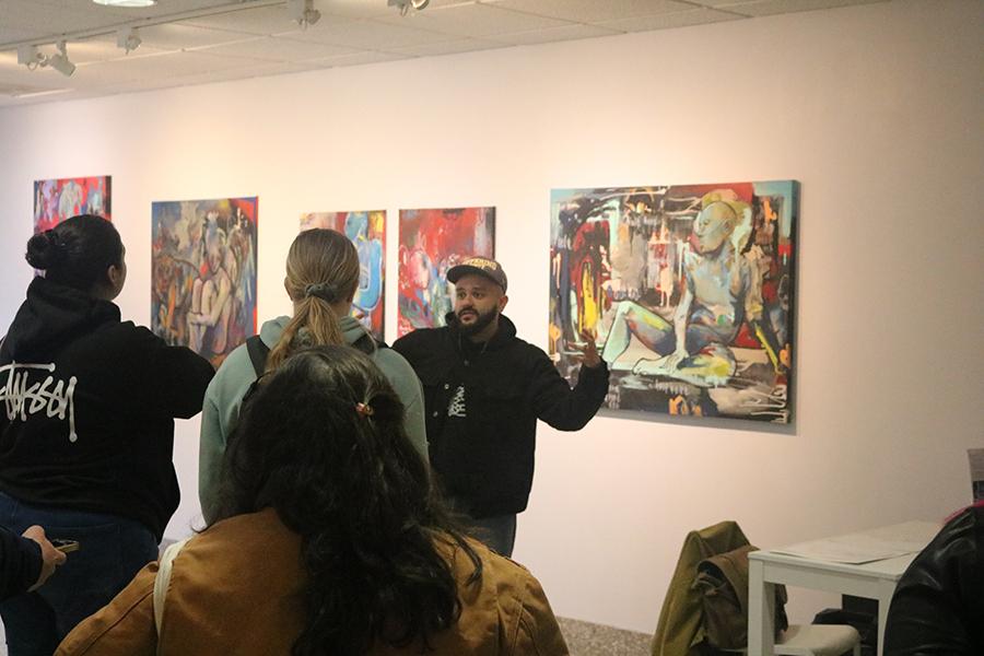 Deigo talking about painting 