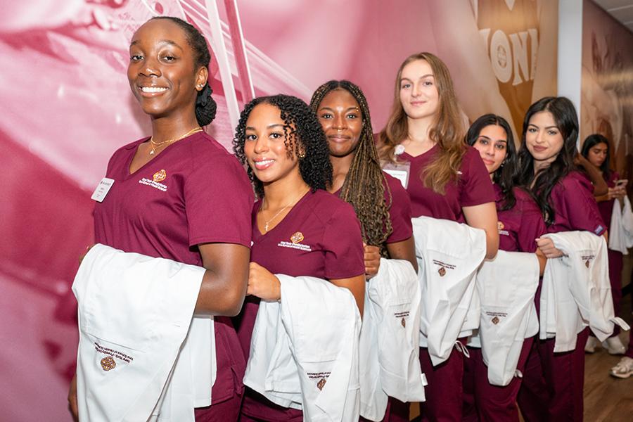 Nurses at the Fall 2025 whitecoat ceremony.