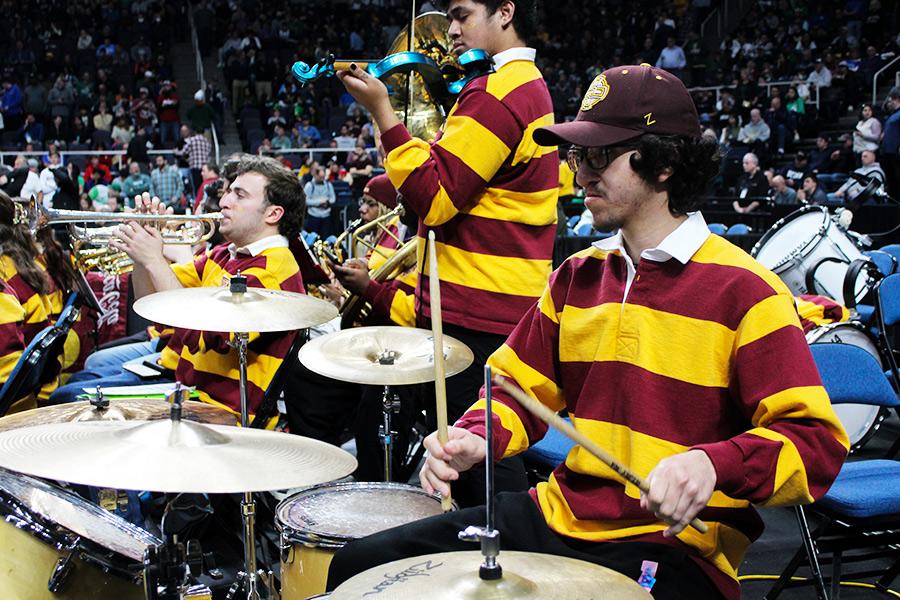 The Pep Band at the MAAC.