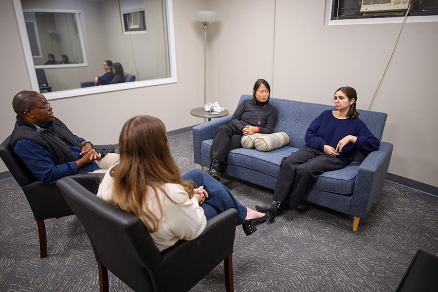 Students in Iona’s Marriage & Family Therapy program experience hands-on learning through the Iona Family Therapy Center.