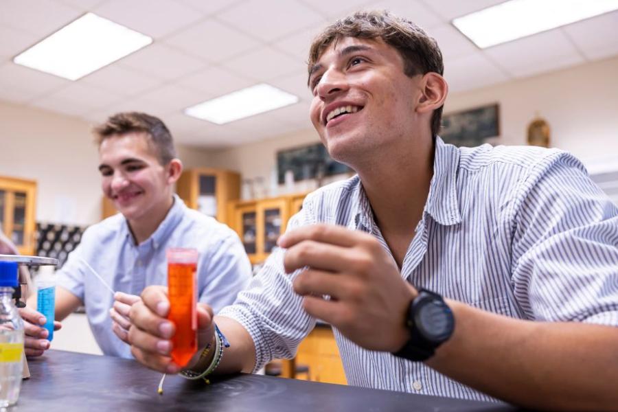 Students in Science Lab