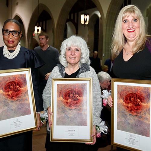 Three Iona Alumnae, Colette Phipps, Frances Gray and Gina Parziale, receive awards for service to their communities.