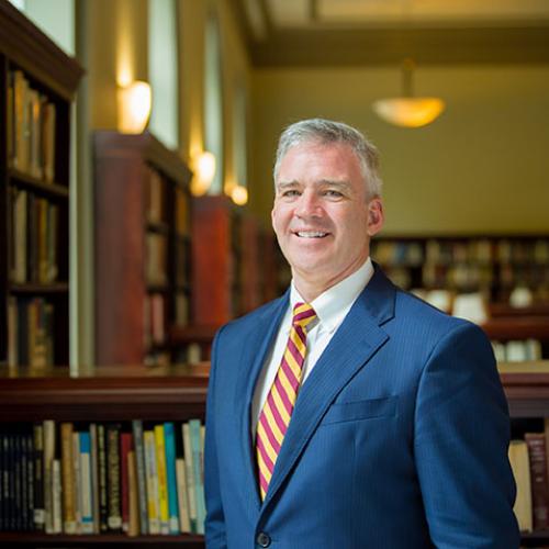President Carey in Ryan Library