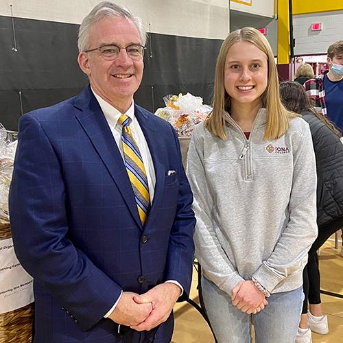 President Carey and Annika Ziels