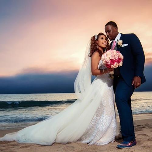 Gabrielle and Jeffrey Gambrell wedding photo.