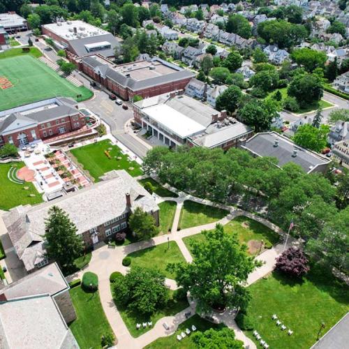 Drone image of the New Rochelle campus.