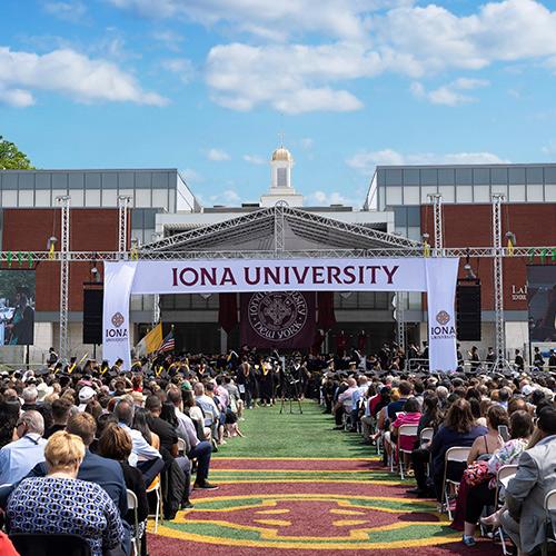 The 2023 Iona Commencement.