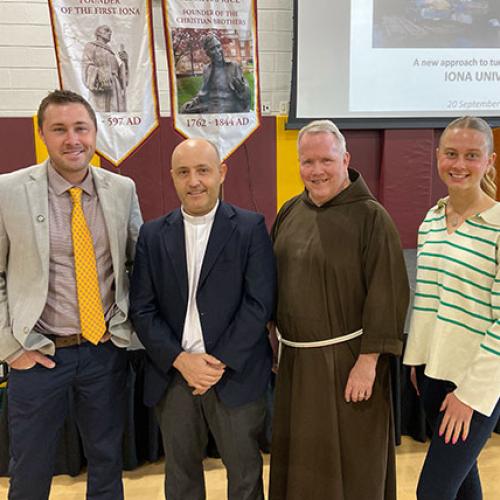 Father Álvaro Shares His Mission with Iona University Students